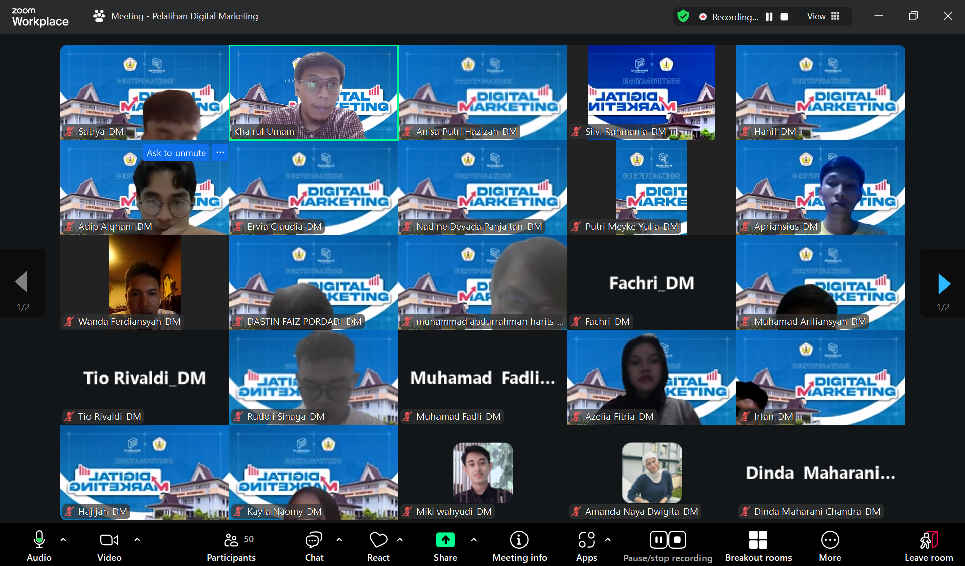 Pelatihan dan Sertifikasi Digital Marketing Universitas Tanjungpura Pontianak